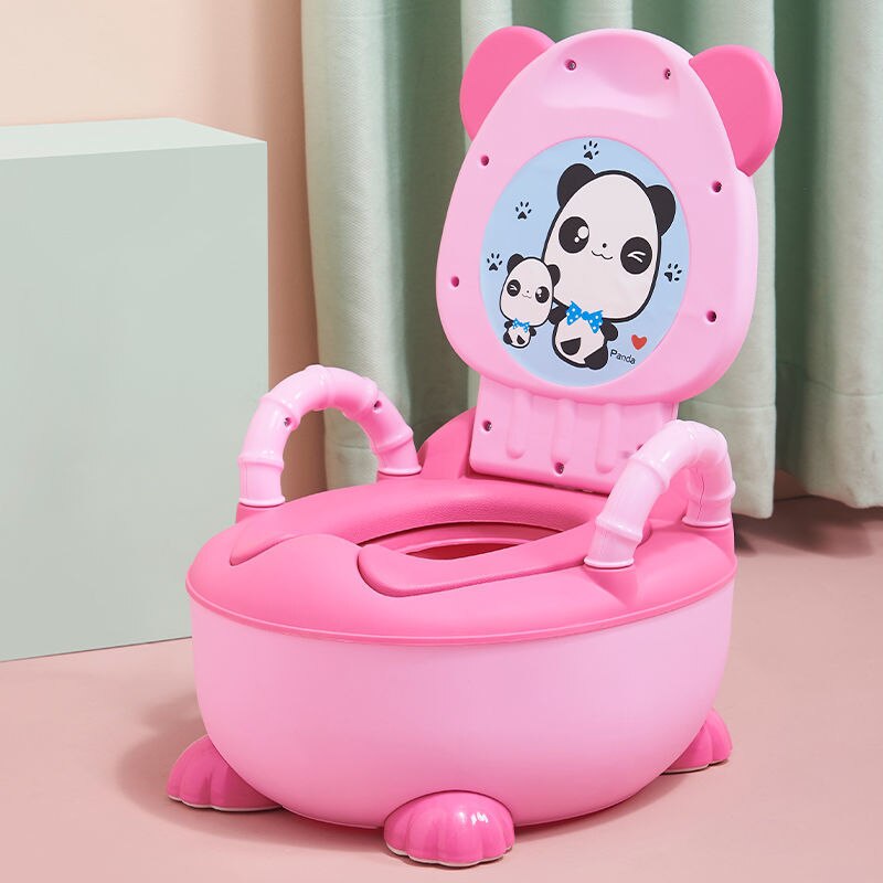 Pot de formation pour enfants et bébé en plastique,chaise siège toilette formation pour enfant bas âge, motif mignon et doux,