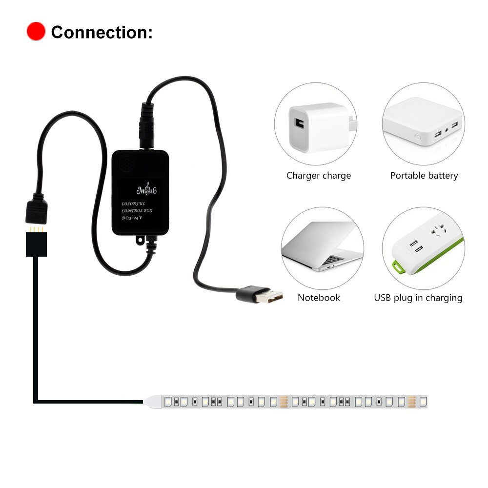LED Music RF Controller 20 Keys Remote Controllers for 3528 5050 RGB LED Strip Lights Mini Controller for LED Strip
