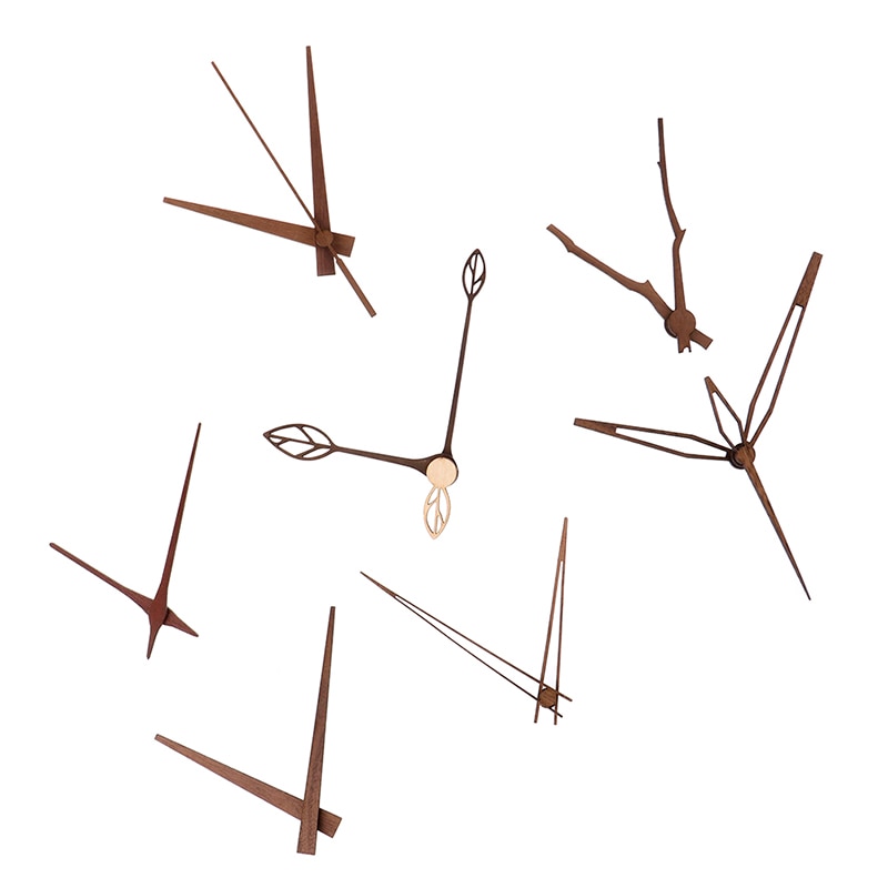 1 set houten wijzers diy wandklok wijzers 10 12 inch klok walnoot houten naald kwartsklok vervangende onderdelen accessoires