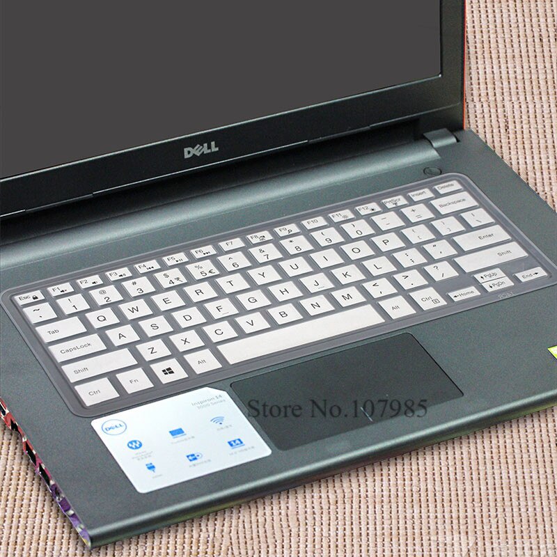 Laptop keyboard cover Protector Skin For Dell Inspiron 13 7373 7437 7370 E7370 13.3"/ Inspiron 15 15.6" 7000 5579 7573 P70F: White