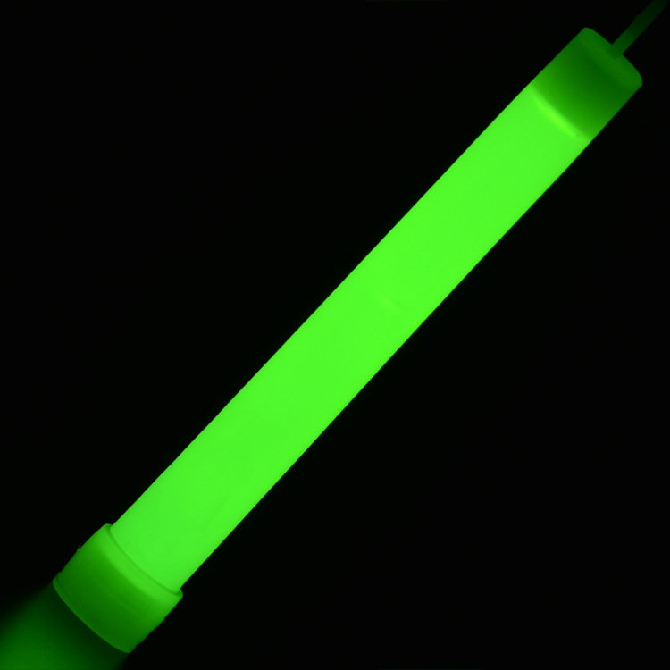Mini barras luminosas de 6 pulgadas con gancho, luz fluorescente para acampar al aire libre, decoraciones militares de de emergencia y accesorios de concierto: verde