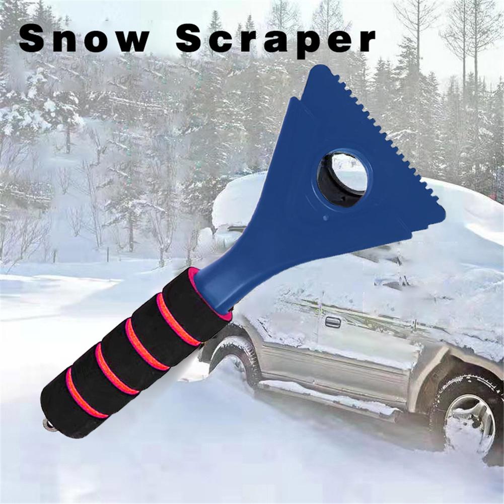3-in-1Car Glas Spons Handvat Sneeuwschuiver Multifunctionele Sneeuw Schraper Mechanische Handvat Auto Voorruit Ijskrabber
