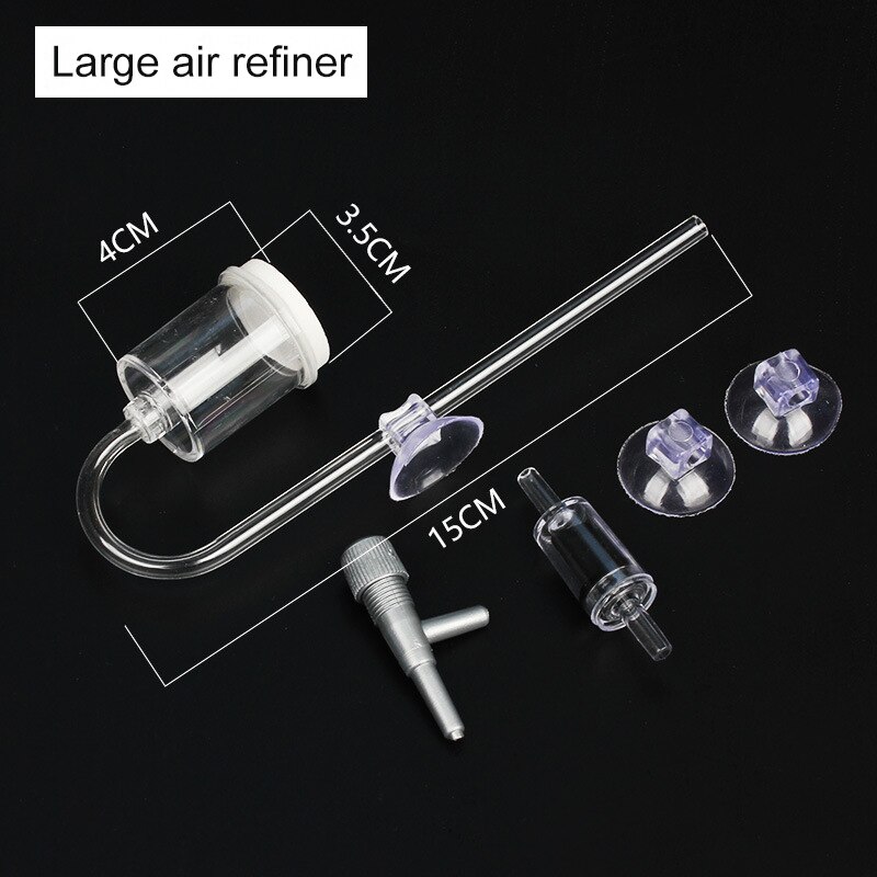 Aquarium CO2 Diffuser Fish Tank Atomizer Reactor Valve CO2 Regulator System Kit for CO2 Generator Cylinder Aquarium Accessories: L