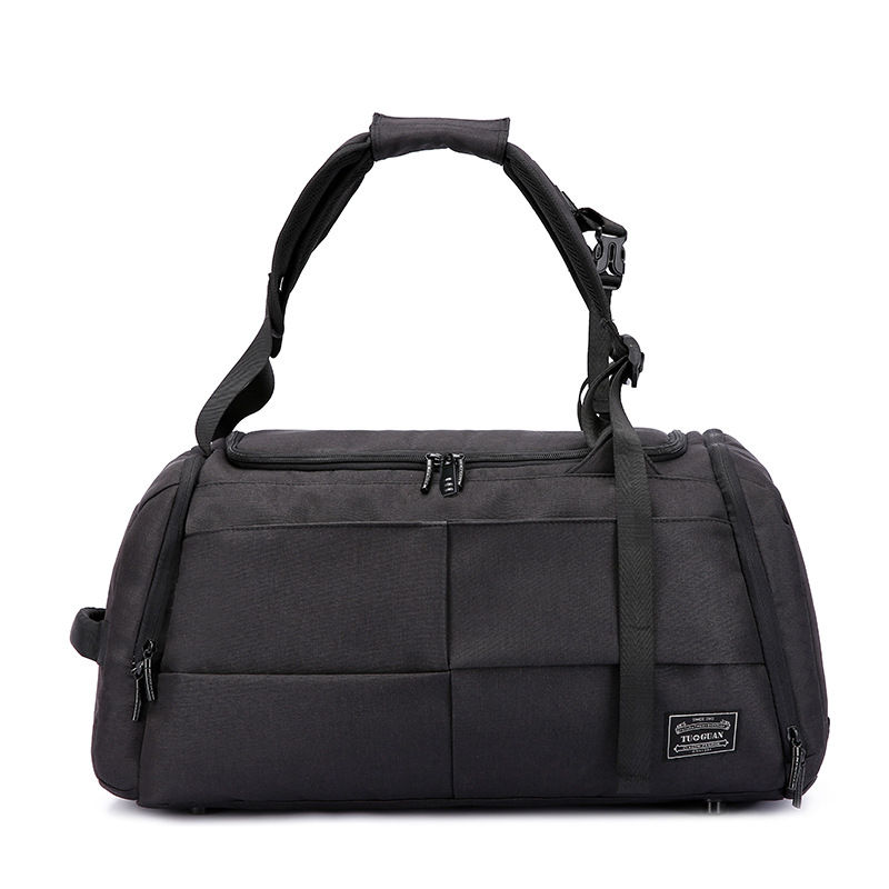 Bolsos de hombro de viaje para hombre, bolso antirrobo para hombre, bolso de lona portátil para hombre, de gran capacidad bolso de hombro, mochila: Black