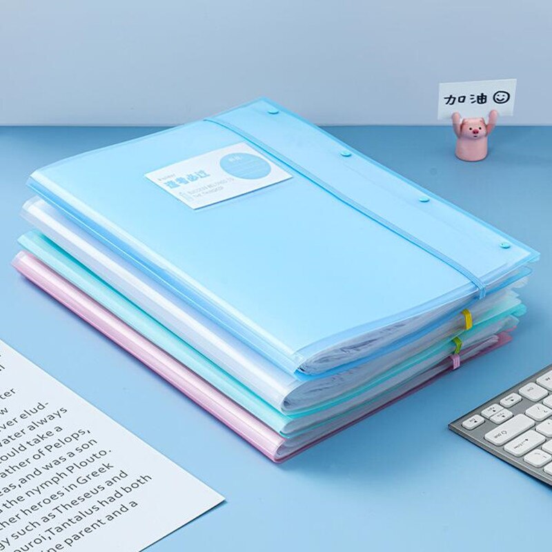 1PC A3 Display Book 20/30/40 Pages Transparent Insert Folder Document Storage Bag for Bank Campus File Office Workplace Student