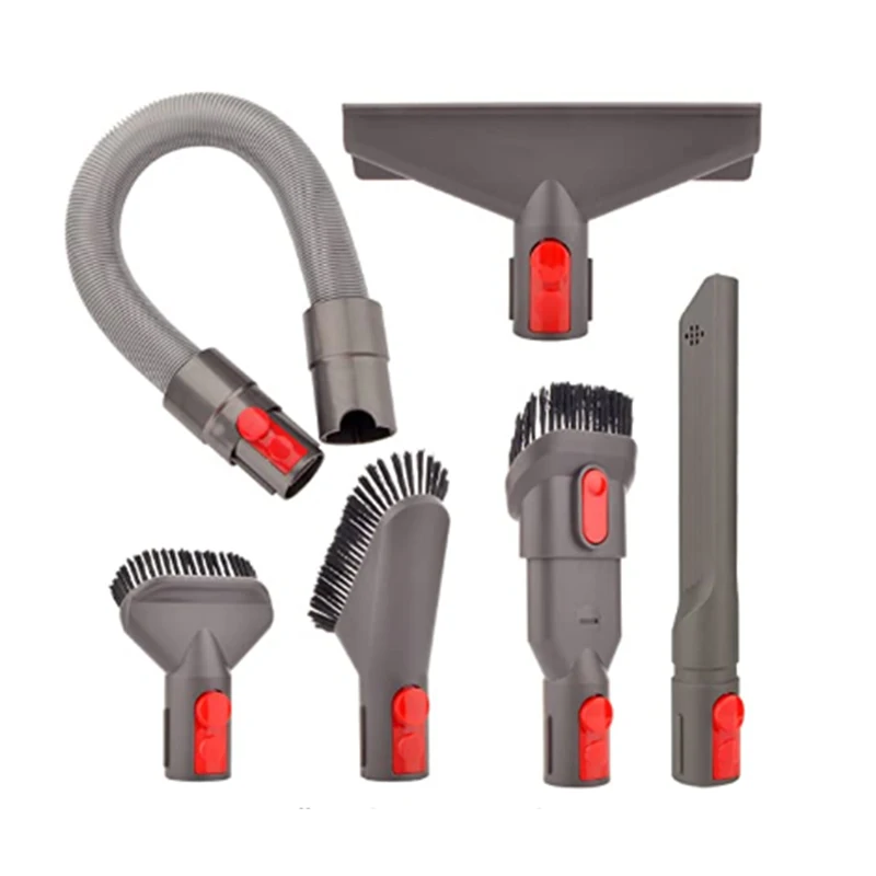 Attachment Kit for Dyson V15 V12 V11 V10 V7 V8 Absolute Detect Cyclone Fluffy Mattress Outsize Vacuum Cleaner Accessories Bundle: Light Grey