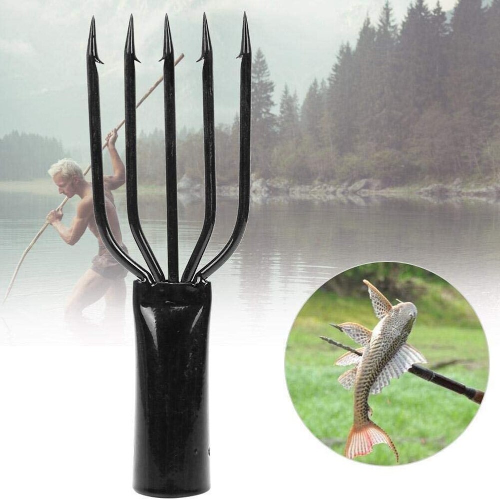 thumbnail image 2 of 1Pc 3/5/7-Prong Stainless Steel Harpoon Spear Gig - Fish, Frog, Salmon, Eel - M8 2 of 6