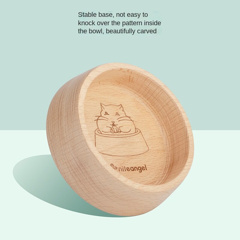 Bol en hêtre naturel pour Hamster, bol d&#39;alimentation pour petits animaux, plat de nourriture pour Hamster, Rat nain, Chipmunk, accessoires