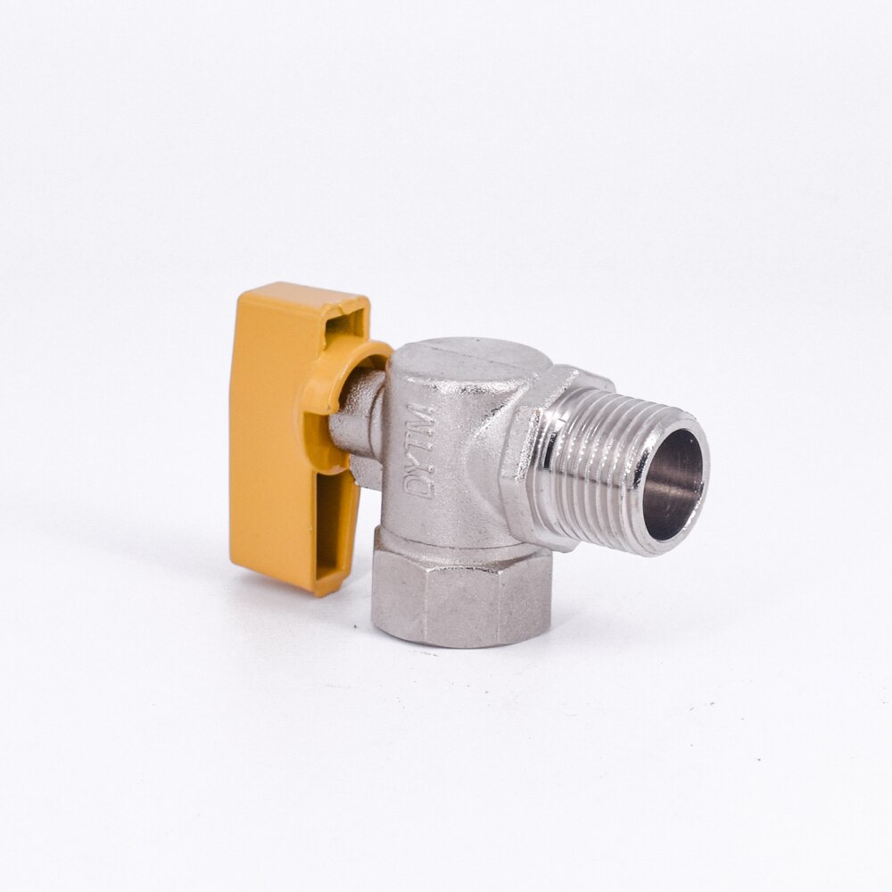 Robinet à boisseau sphérique coudé mâle 1/2 " bsp 90 degrés pour eau, gaz, huile