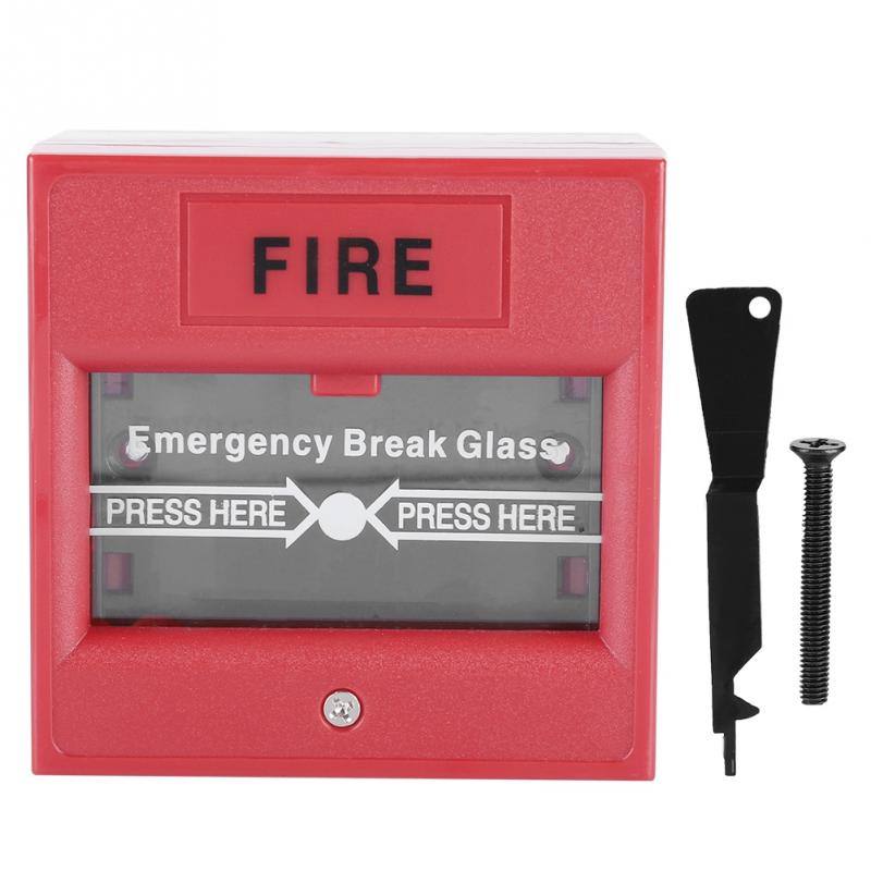Emergency Exit Fire Alarm Button Release Security Button Glass Break Alarm Switch Button For Home Kitchen 3A 36VDC