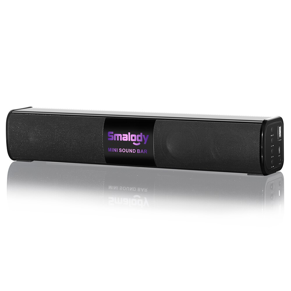 Smalody High Power 10 W Tragbare Wireless Bluetooth Lautsprecher Stereo Mini Soundbar Bunte Led Display mit mic USB TF Karte reader