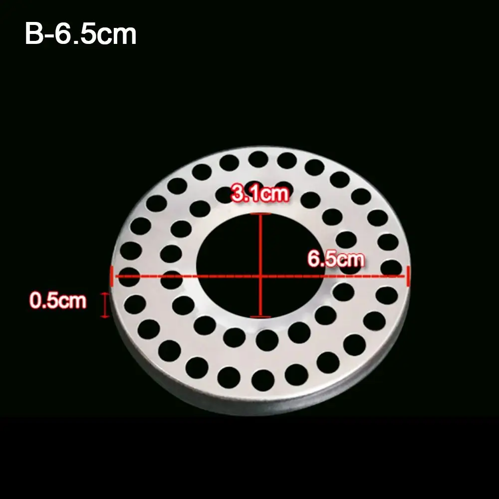 5 pz/impostato 4CM/5.4CM/6.5CM/7CM/7.5CM coperchio di scarico a pavimento in acciaio inossidabile filtro di scarico doccia rotondo anti-intasamento per bagno: Borgogna