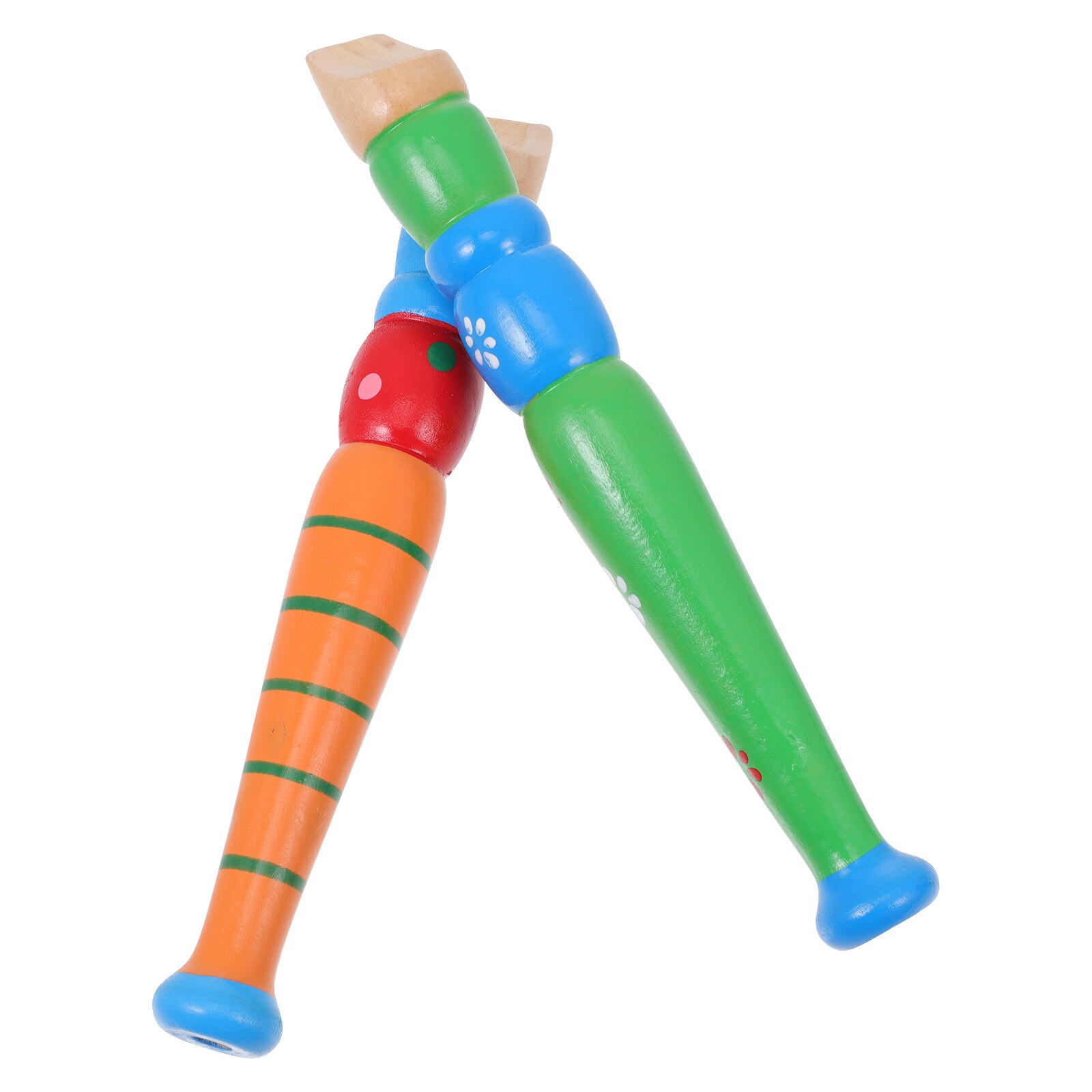 2Pcs Wooden Flute Cartoon Flute Musical Flute Blowing for Kids School Home: Default Title