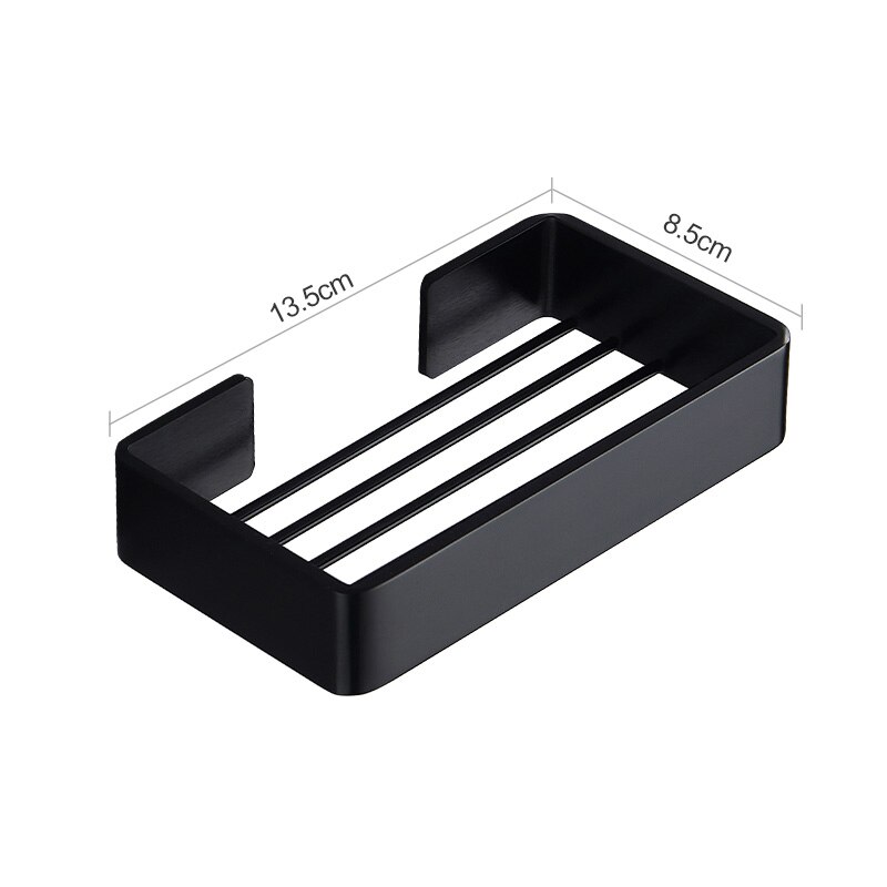 Badkamer Zeepbakje Muur Zeephouder Zwarte Douche Zeepbakje Keuken Opslag Badkamer Accessoires ML1019