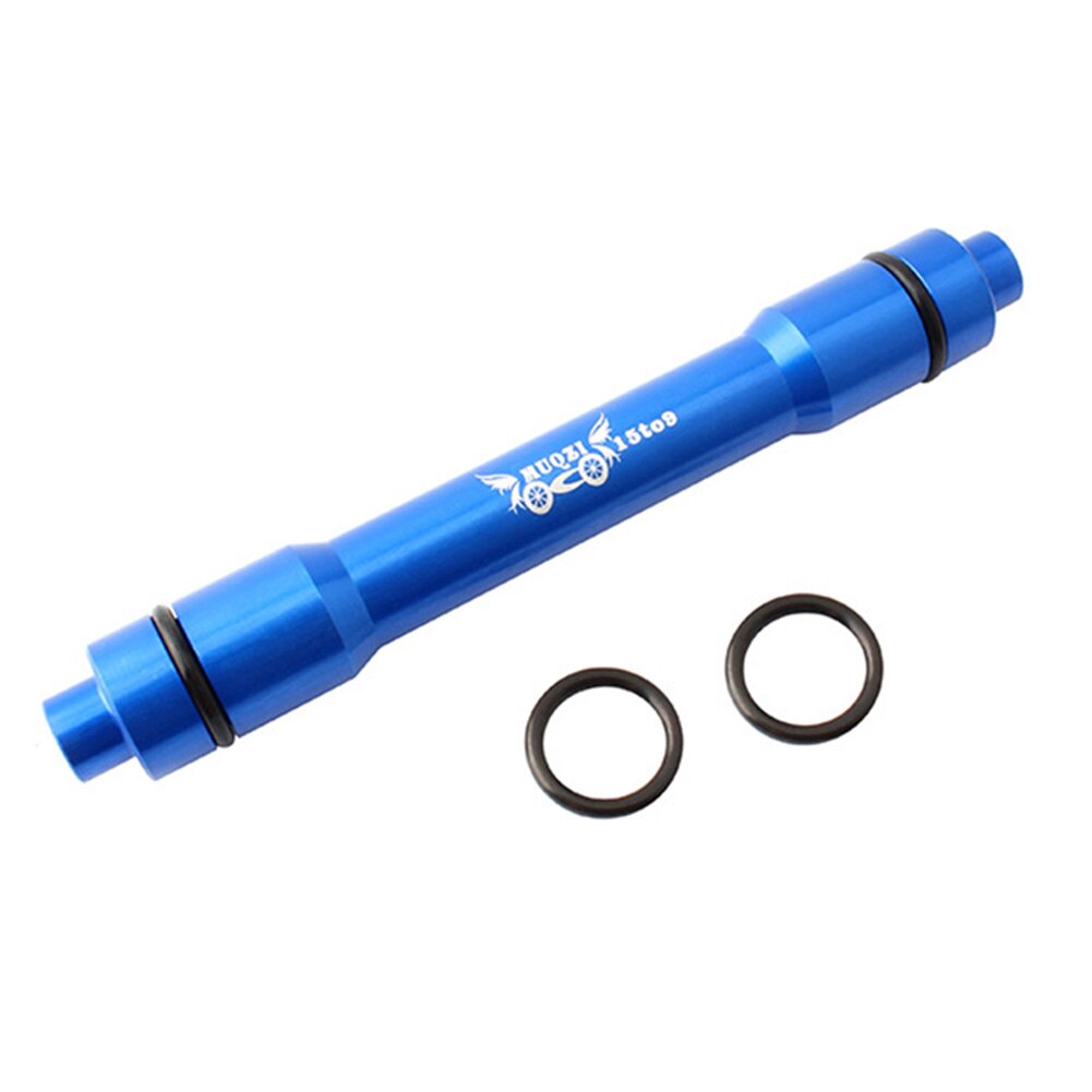 Riding Bicycle Mountain Bike Hub Drum Hub Axis Conversion 15 To 9MM Aluminum Quick-Change Hub Conversion Shaft: Blue