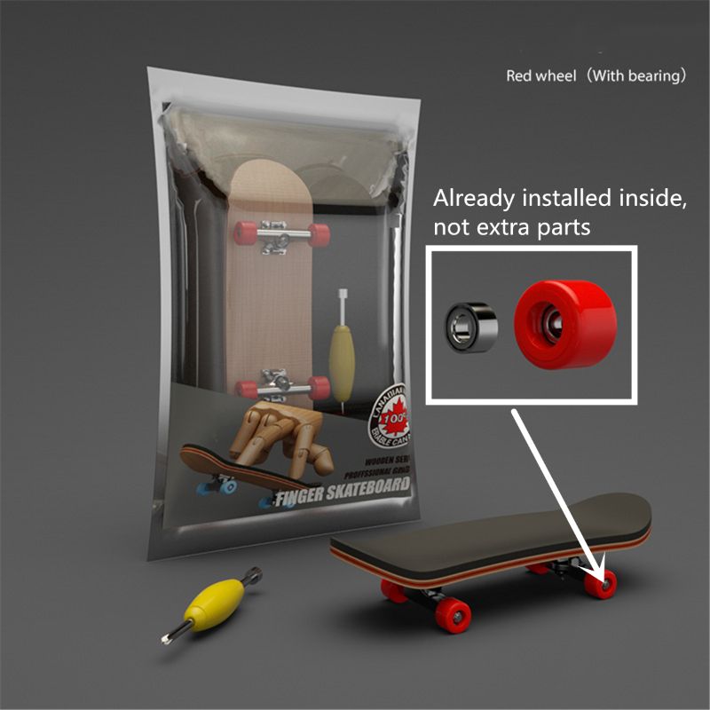 Mini deskorolka drewniana podstrunnica zabawka profesjonalne stenty Finger Skate Set