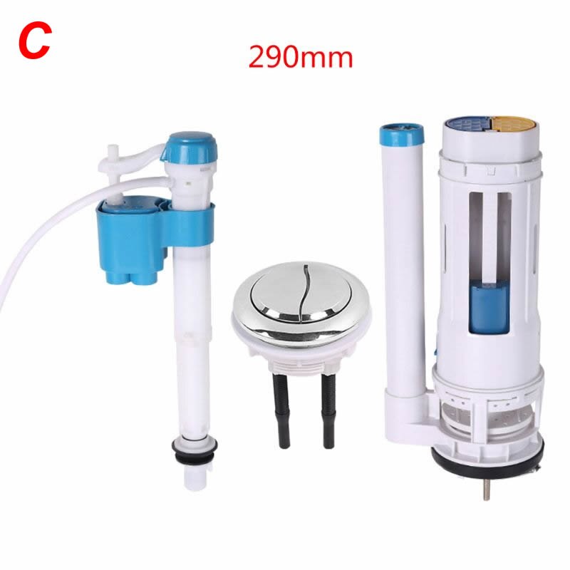 1Set Universal Toilet Tank Fittings Kit Dual-flush Toilet Repair Tools for Home Bathroom Use Supplies Accessories: C