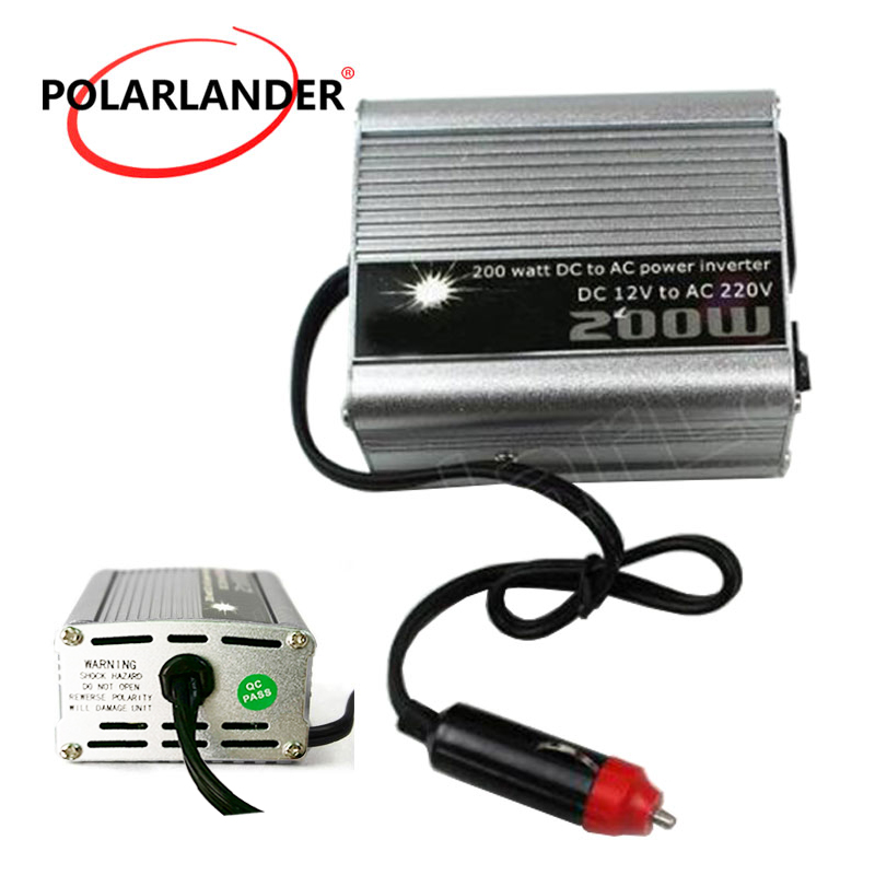 Vehicle Power Supply Modified Sine Wave Converter car styling transformer 200W DC 12V to AC 220V Inverter