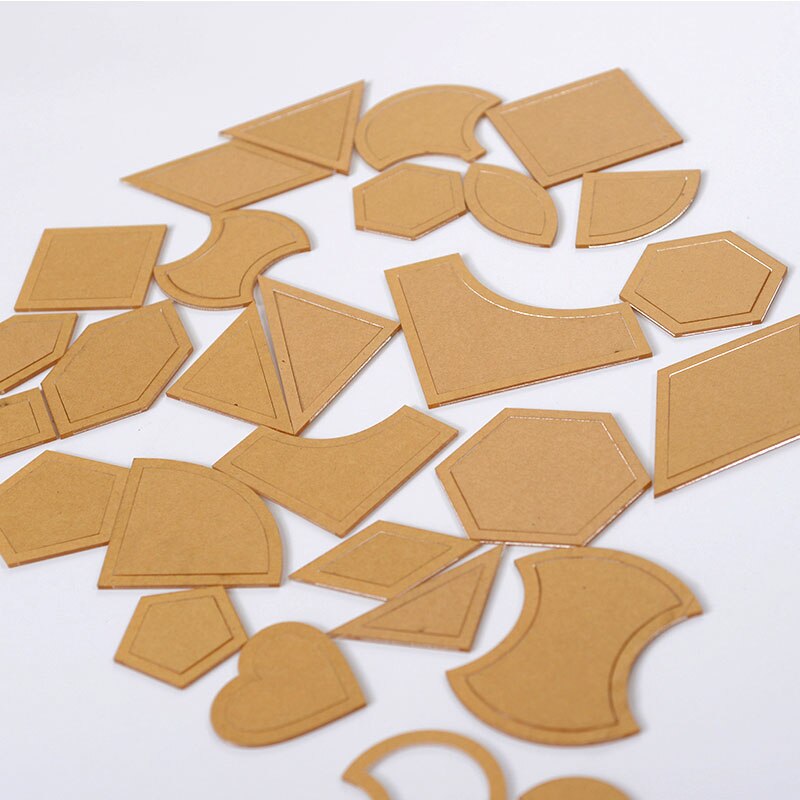 54pcs Reusable Mixed Patchwork Templates Sewing Craft DIY Tool for Patchwork Quilter Kit Transparent Acrylic Ruler