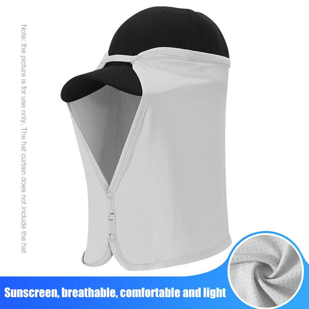 Women Man Outdoor Neck Flap Quick Dry Breathable Sun Protection Neck Flap Cover For Sun Cap Fishing Hat Baseball Caps