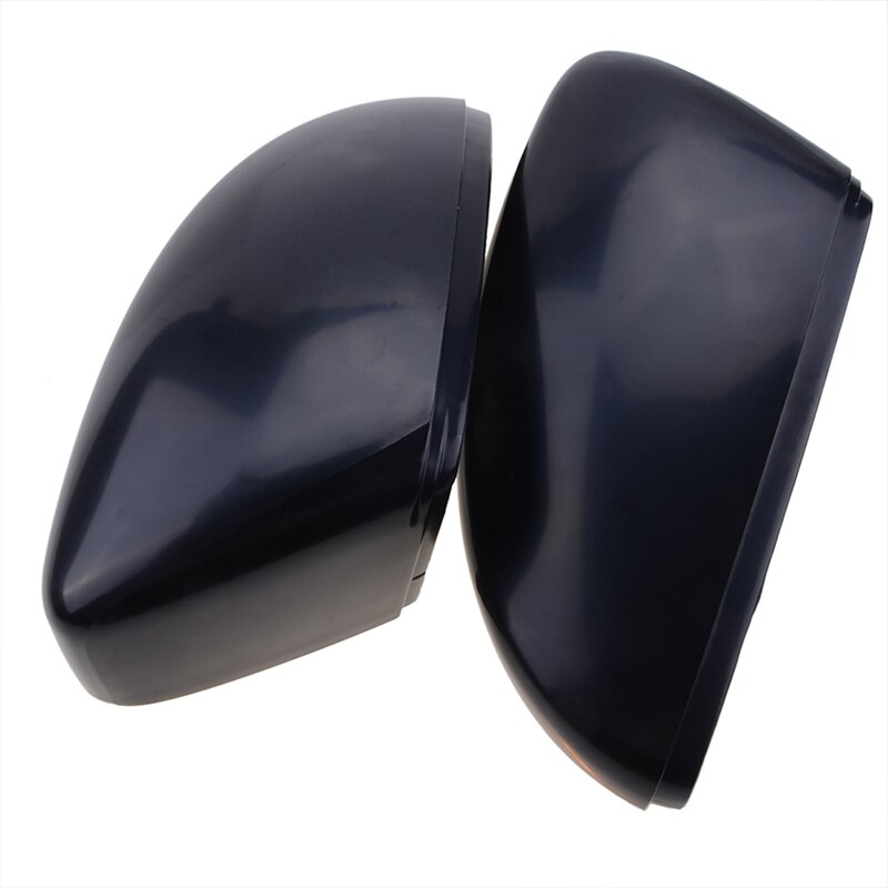 Pair Door Wing Gloss black Side Rearview Mirror Cover Cap For VW Beetle CC Eos Passat Jetta Scirocco