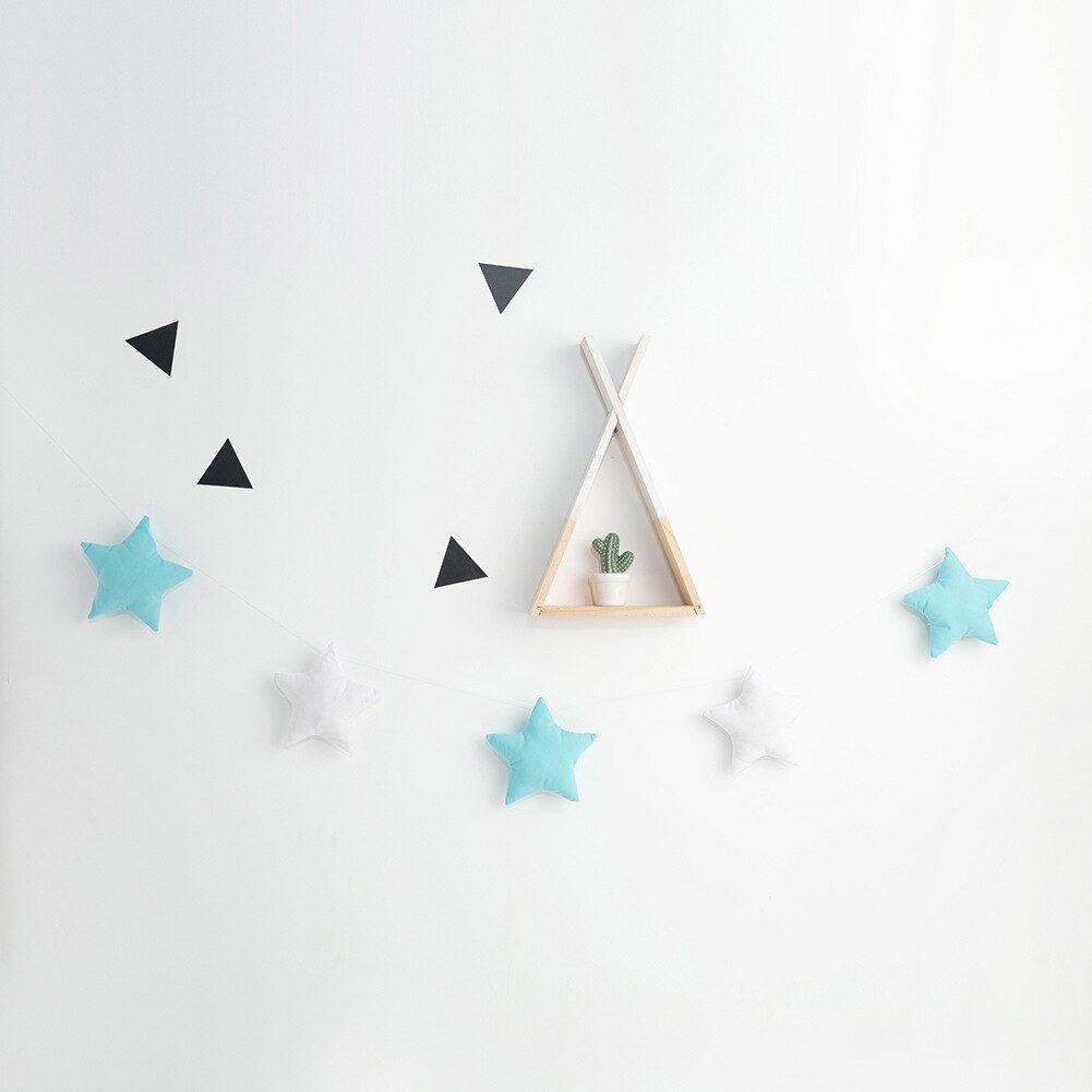 Nordic Baby Room Bed Hanging Handmade Nursery Star Garlands Christmas Kids Room Wall Decorations Photography Props Best: 2