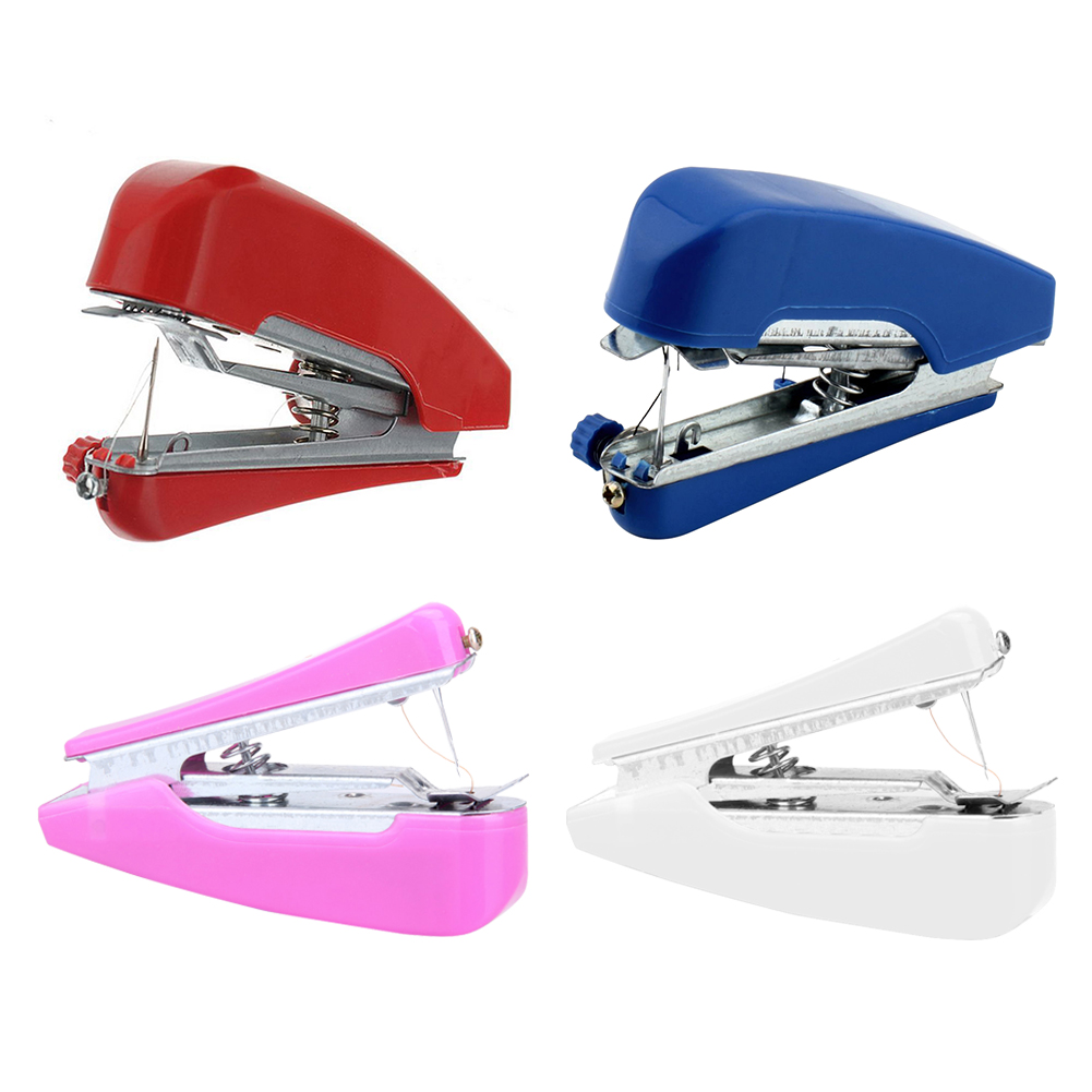Mini Sewing Machines Portable Needlework Household Crafting Mending Sewing Cloth Fabric Handy Handwork Accessories Sewing Tools