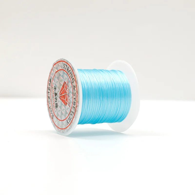 10M/rollo de pulseras de cordón de cuentas de cristal elástico fuerte, línea de goma elástica, cuentas de joyería, collar de hilo, cordones para hacer bricolaje