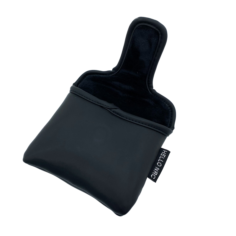 Juste de putter carré de golf pour club de putter, housses de sauna, de crâne coloré personnalisé, cuir PU, fermeture magnétique, couvre-tête de golf