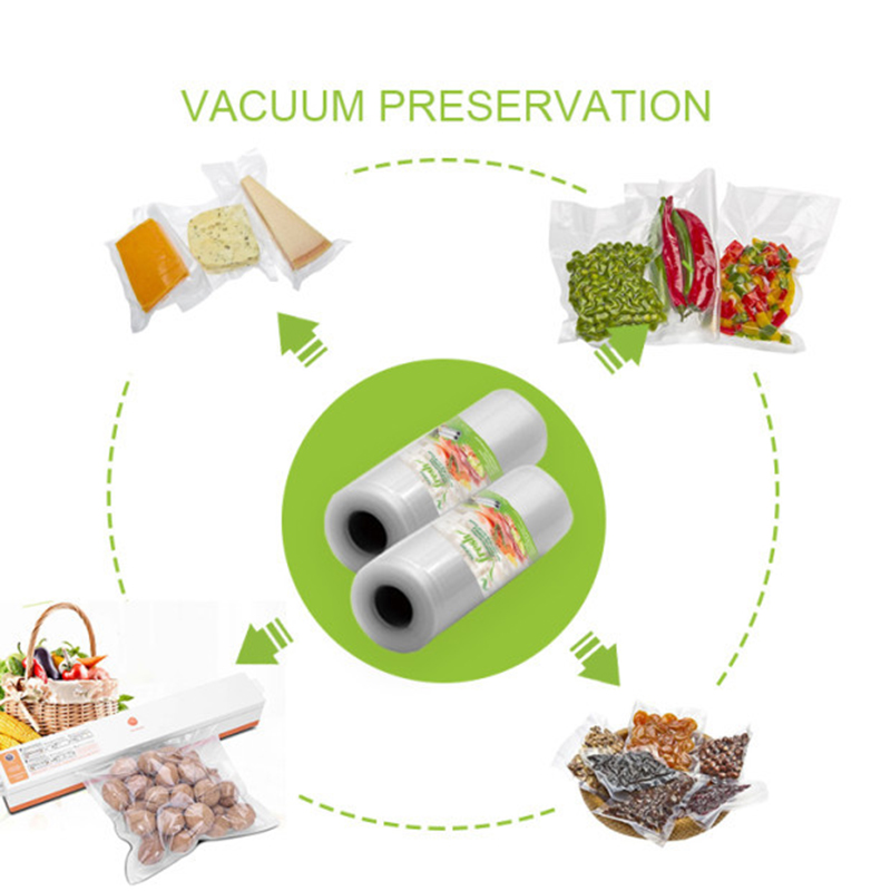 Vacuum Bags for Food Vacuum Sealer Food Fresh Long Keeping 12+15+20+25+28cm*500cm Rolls/Lot Bags for Vacuum Packer
