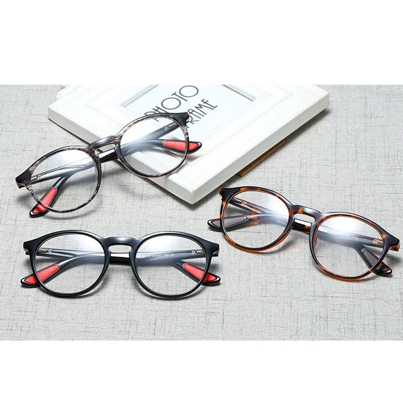 Retro rosa runde briller innfatning kvinner trendy databriller klare linse luksus briller oculos