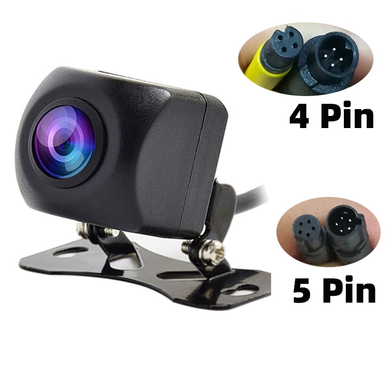 12V Rear View Camera Fish Eye Wide Angle Night Vision Waterproof Backup Camera 4 Pin 5Pin For Android Mirror Parking Dash Cam