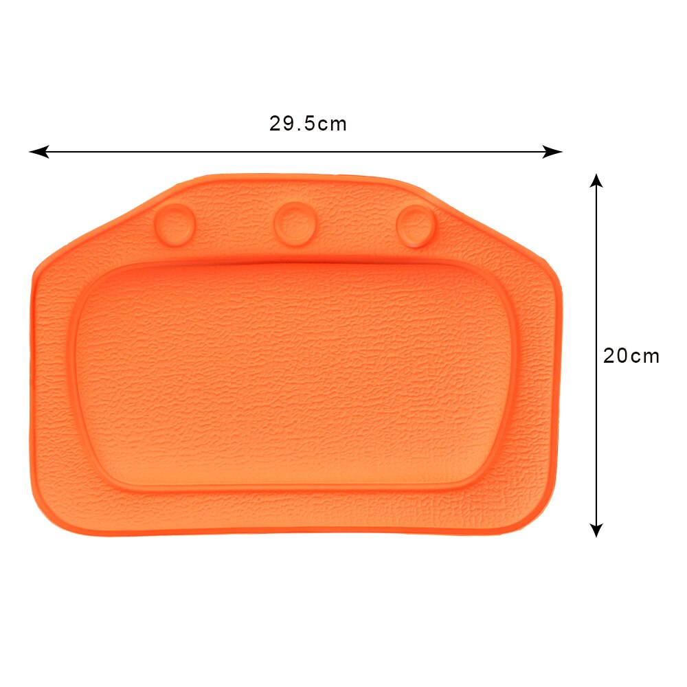 Nackbadkudde badtillbehör med sugkopp 21*31cm mjukt nackstöd i pvc spabadkudde hem badkarskudde