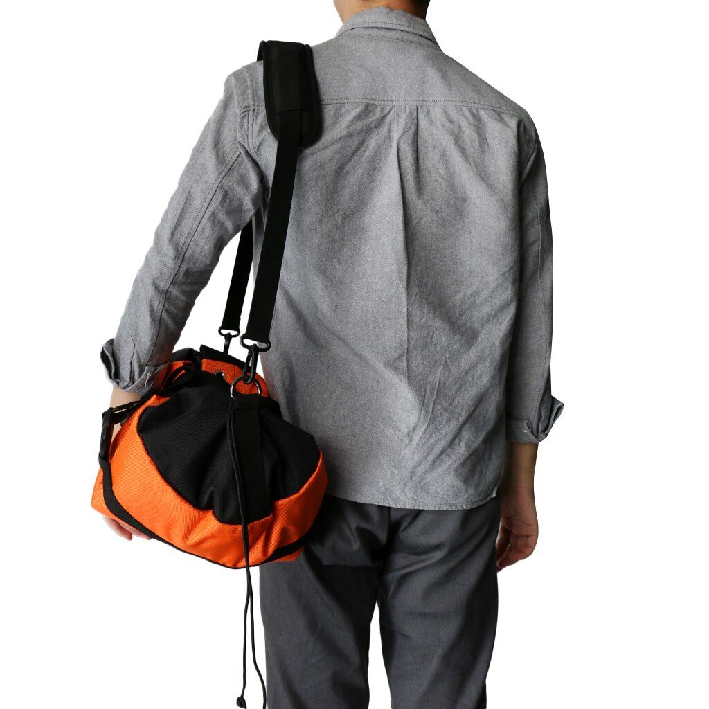 Orange Folding Waterproof Rock Tree Climbing Mountaineering Rope Cord Bag Gear Equipment Storage Sling Backpack + Ground Sheet