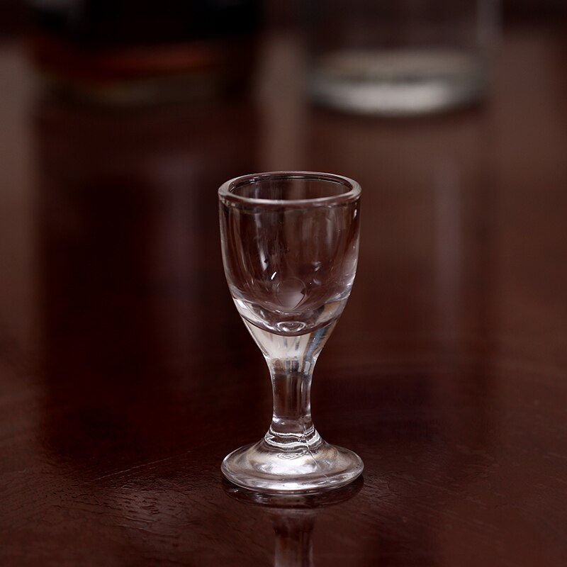 6 Pack Machine Made Lead Free Glass Shot Glasses Set for Vokda Liquor Baijiu Glass Friends Party Wedding Bar Tools