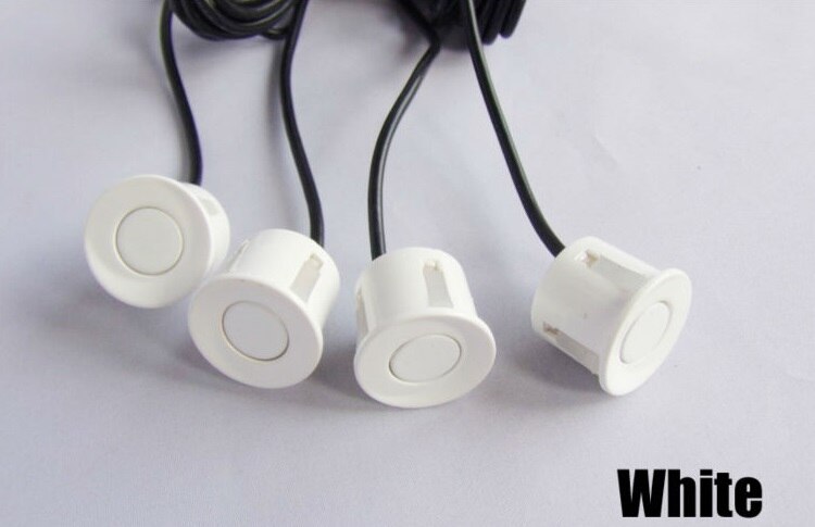 Détecteur de stationnement voiture | 6M de long, capteur de radar, parktronic, aide, détecteur d'automotivo pour vw ou universel auto 4 pièces/lot,: White Number 56