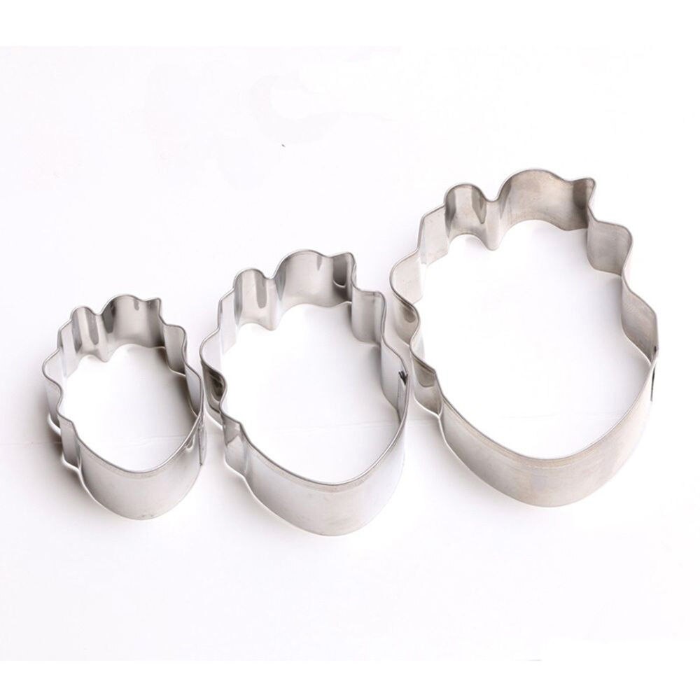 Linsbaywu 3 Stks/set Papegaai Tulp Bloemblaadje Bloem Cookie Cutter Cake Decorating Gereedschap Fondant Sugarcraft Candy Cupcake Biscuit Mallen