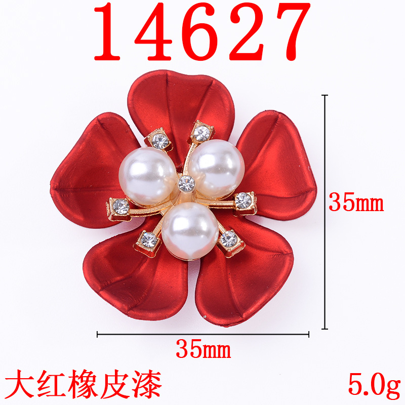 10 Uds. De botones de flores y perlas de concha de diamantes de imitación de aleación de , accesorios de joyería de corazón, ramo de novia, bolsa DIY, Material para manualidades para el cabello: Láser brillante