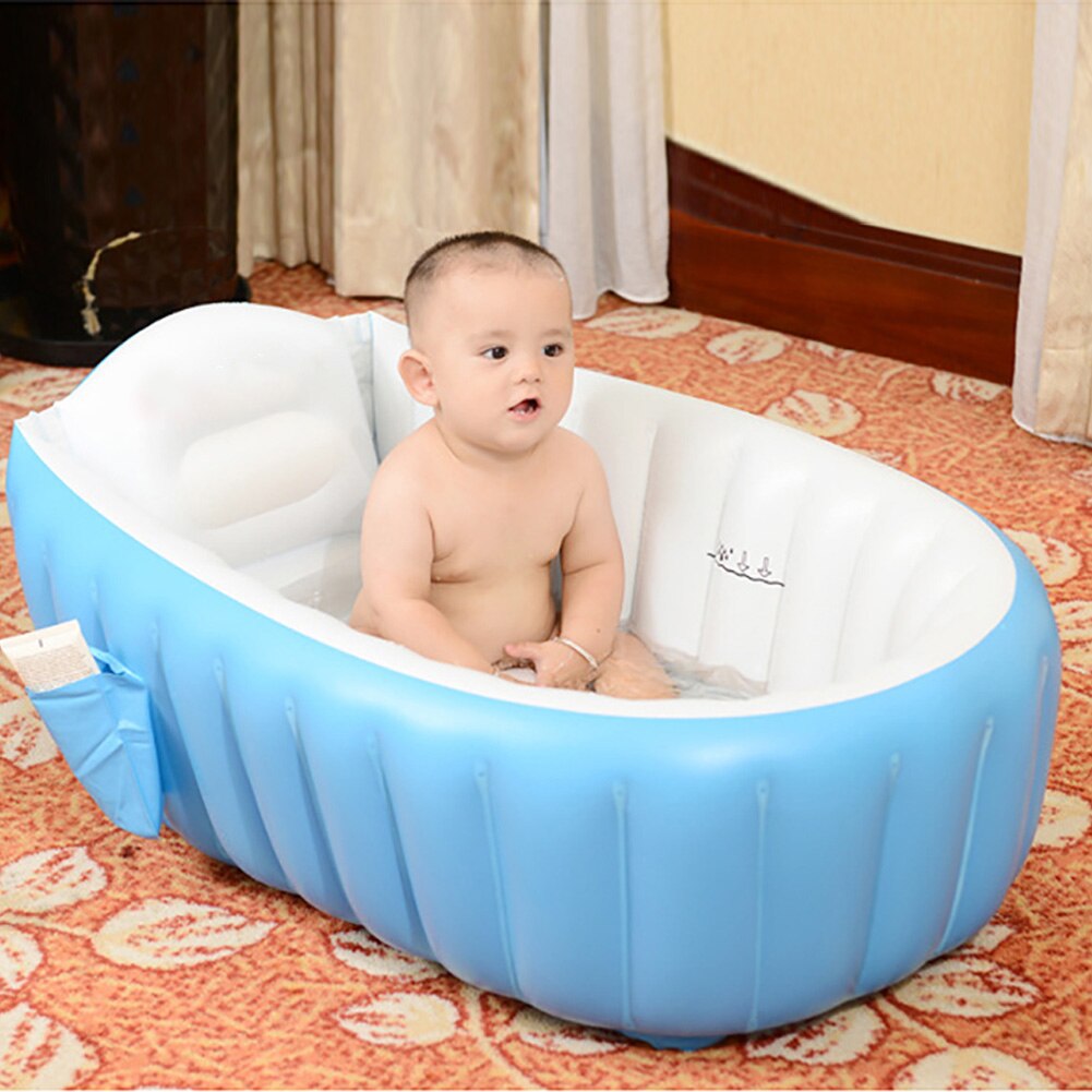 Portable Foldable Baby Infant Inflatable Bathtub Shower Basin Swimming Pool