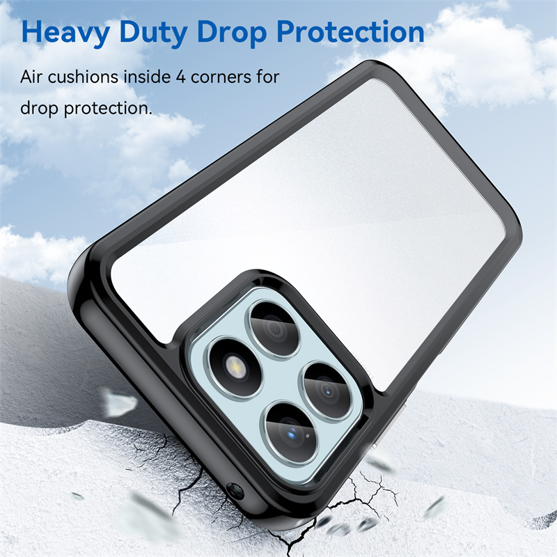Funda transparente colorida de TPU para Honor X5b Plus X6b X8b X8a 5G X7a X6 X6s X7c, Funda protectora transparente, Coque Capa