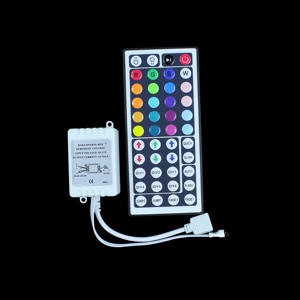 Led Controller 44 Keys 24 Keys LED IR RGB Controler LED Lights Controller IR Remote Dimmer DC12V WiFi Control For RGB LED Strip: 44Key
