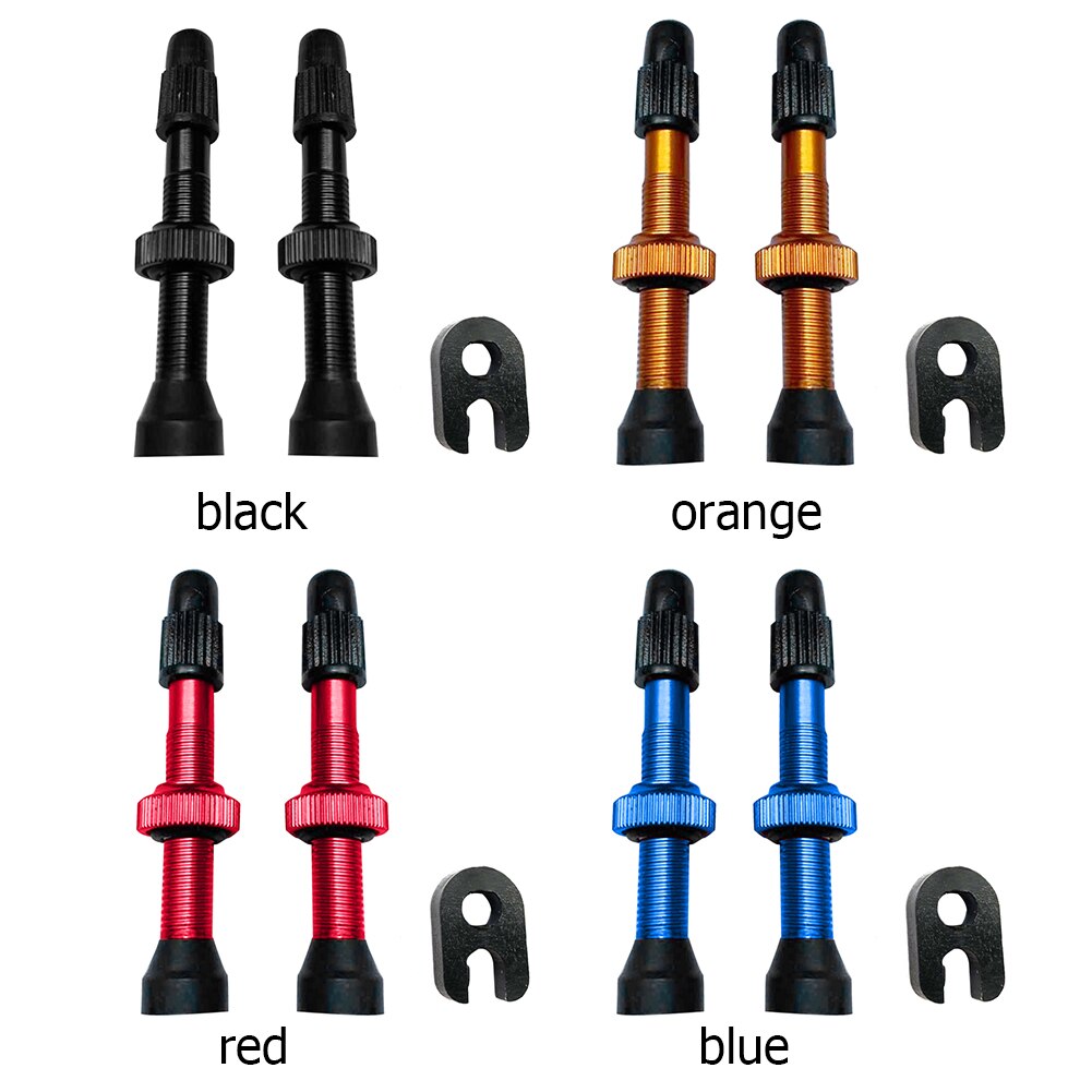 Pièces de bicyclette personnelles de soupapes de Presta de tige d'alliage de noyau en laiton 54mm avec l'outil facilement Installation pour des pneus Tubeless de bicyclette