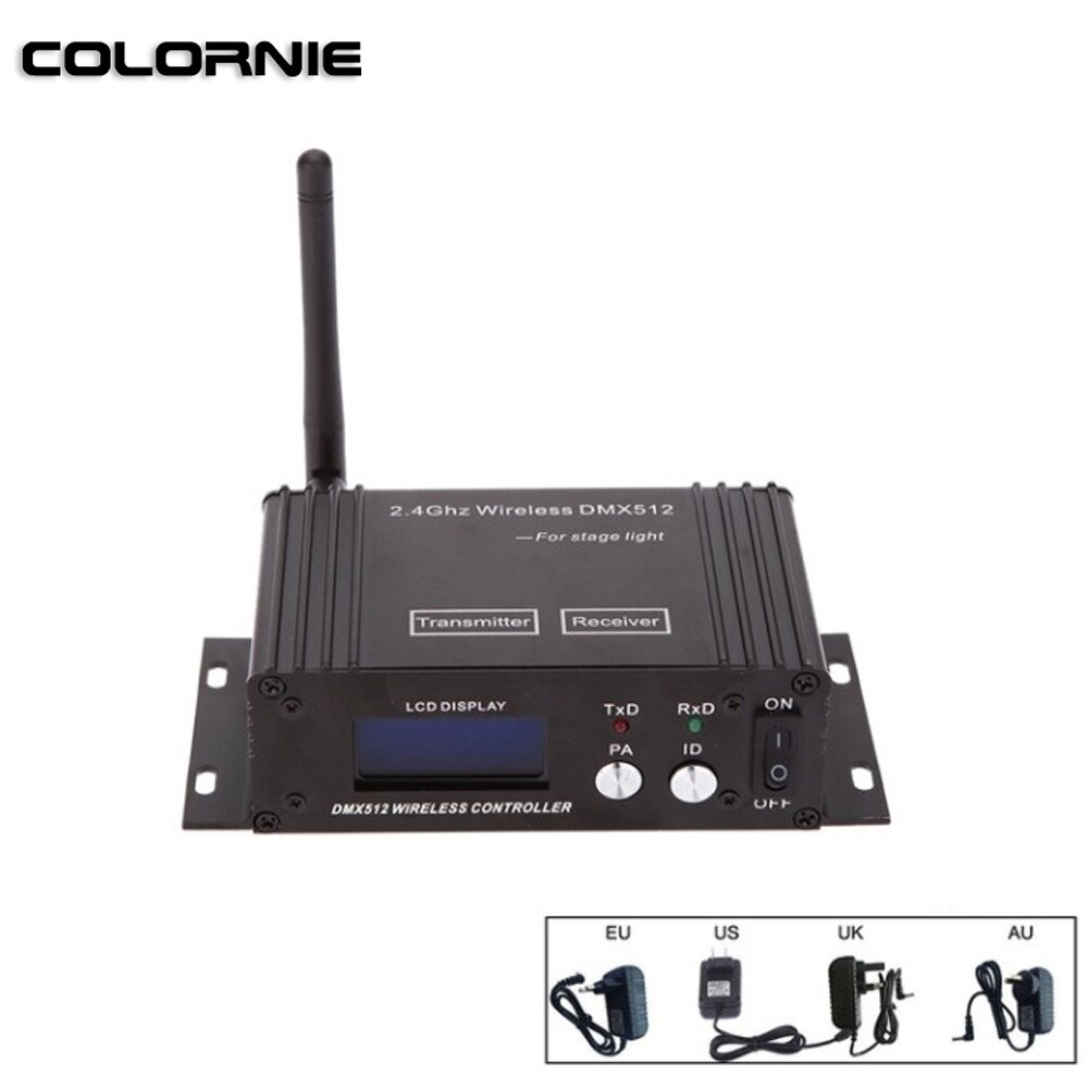2.4 Ghz Dmx Draadloze Lange Afstand Dmx Controller Console Verlichting Wifi Dmx Controller Met Lcd-scherm Voor Podium Verlichting