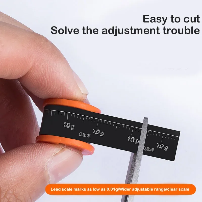 1/2pc højpræcisions blylod fiskeblyark striprulle bløde lod klip grej fiskeri lod skala fisketilbehør