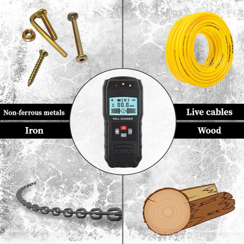 Digital Wall Metal Detector wiring Detecting wire water pipes materials in the wall motion detector Electric Box Finder WT55