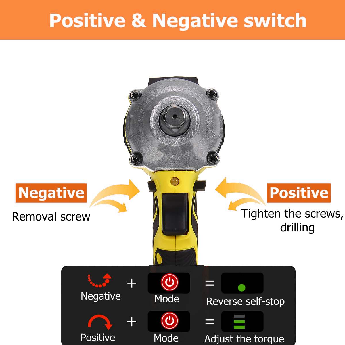 18V 350N.m Brushless Impact Wrench Cordless Electric Wrench Power Tool Torque Rechargeable For 18V Makita Battery DTW285Z