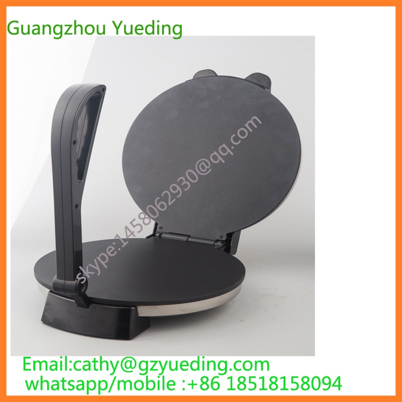 electric 8 inch round chapati roti maker with Thermostat Knob / tortilla maker with heating time and temperature