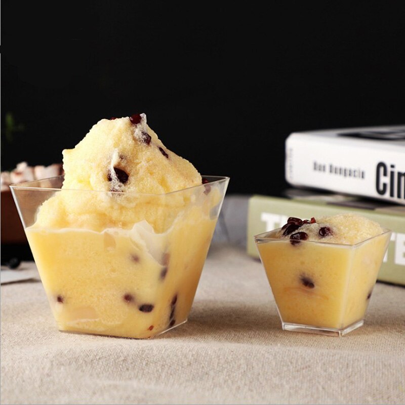 manufacturers Small capacity PS plastic Pudding Mousse Cup Wood Bran Dessert Cup Jelly Cup TIRAMISU INJECTION Cup water bottle