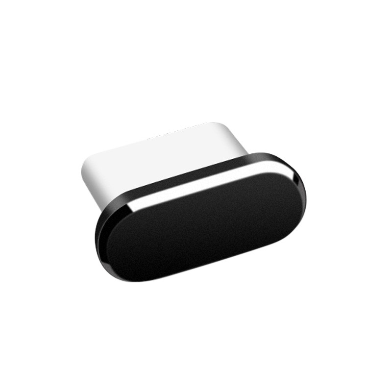5 bouchons anti-poussière en métal pour Port de chargement de téléphone de Type C, couvercle de protection anti-poussière, capuchon étanche, décoration pour Samsung Xiaomi: Grey