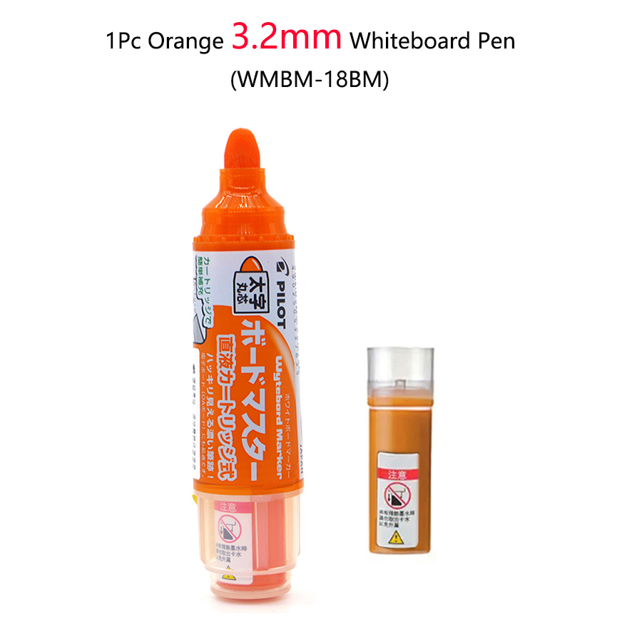 Marqueur de tableau blanc effaçable de couleur pilote, grande capacité, encre liquide rechargeable, marqueurs de tableau blanc, peinture scolaire, fournitures de bureau: green